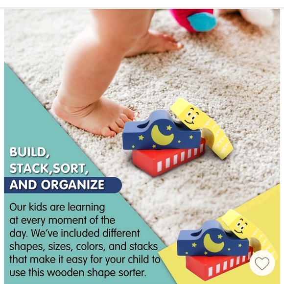 Leo & Friends Block Train Stacking Set - Picture 3 of 9